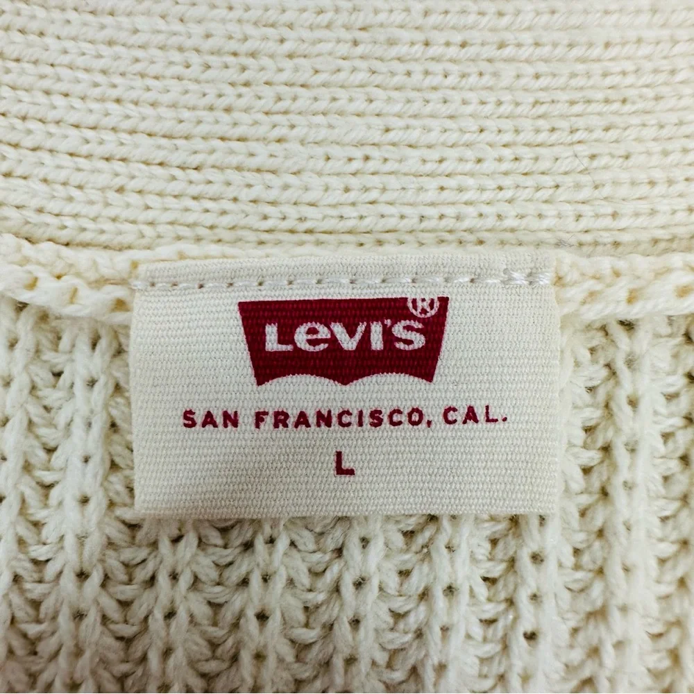 Levi’s Women’s size Large Cream Cyrus Button Down Cardigan Sweater